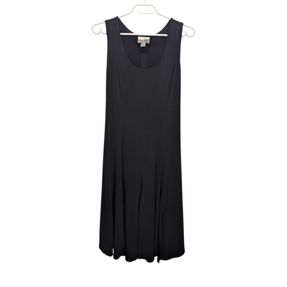 Joseph Ribkoff Sleeveless Midi Black Dress Size 8
